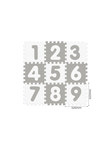 Sunta, Anti-Bacterial Baby Puzzle Mat, 9pcs, Made Of EVA Foam, 100% Non-Toxic, Numbers