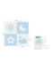 Sunta Weather Series Classic Puzzle Mat, Soft Non-Toxic, EVA Foam, Interlocking Tiles, Made in Malaysia, 60 x 60 cm per piece, 4 pc set, Blue