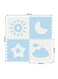 Sunta Weather Series Classic Puzzle Mat, Soft Non-Toxic, EVA Foam, Interlocking Tiles, Made in Malaysia, 60 x 60 cm per piece, 4 pc set, Blue