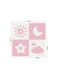 Sunta Weather Classic Puzzle Mat 4-Pieces, Pink