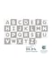 Sunta Antibacterial Alphabet Puzzle Mat 26-Pieces, Grey