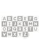 Sunta Antibacterial Alphabet Puzzle Mat 26-Pieces, Grey