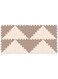 Sunta, 2 Colours Triangle Puzzle Floor Mat, Floor Mat Mix &amp; Match Triangle Puzzle,16 Pcs, Brown