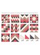 Sunta, 4 Colours Triangle Puzzle Floor Mat, Floor Mat Mix &amp; Match Triangle Puzzle,16 Pcs, Multicolor