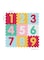 Sunta Mix Textured Numbers Puzzle Baby Mat, Interlocking Puzzle Foam, Baby Mat, Child Floor Mat, odorless and Waterproof, Non-toxic, High Quality EVA Foam, Non-Toxic Bedroom Mat, 9pcs - Assorted