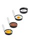 Pack Stainless Steel Egg Ring Molds with Non Stick Metal Shaper Circles for Fried Egg