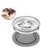 Elevated Ceramic Cat Slow Feeder Bowl, Azonee Whisker Friendly Anti-Vomit Raised Bowl for Better Digestion, Protect SpineSlow, Feeder for Dry &amp; Wet Food (Black)