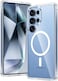 Samsung Galaxy S25 Ultra Clear Magnetic Cover, MagSafe Compatible, Hybrid Protective, Crystal Clear Back Case, Shockproof Silicone Frame, Slim Transparent Case 1 PACK (Samsung Galaxy S25 Ultra)