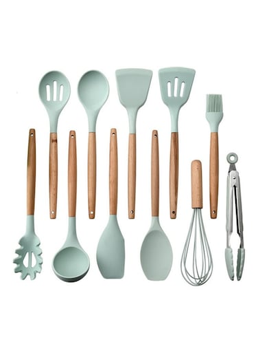 Cooking Utensils Set Mint Green 12.59 x 1 x 3.14inch