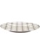 Claytan Plaid Black Chop Plate 31 Cm