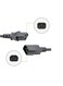 Computer Power Extension C14 Male to C15 Female Power Cable 3 Mtr Black