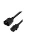 Computer Power Extension C14 Male to C15 Female Power Cable 3 Mtr Black