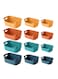 12 Plastic Storage Bins and Baskets,Small Containers in a Variety of Colours for Efficient Organisation in the Home and Classroom for Shelves and Pots on Shelves and Pots in the Kitchen,Cabinets