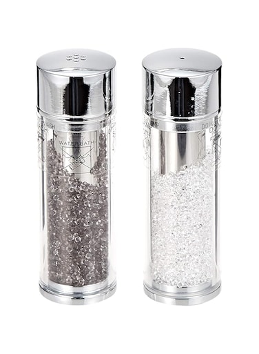 Regent Pillar Shape Salt And Pepper Set - 2 Pieces - Clear