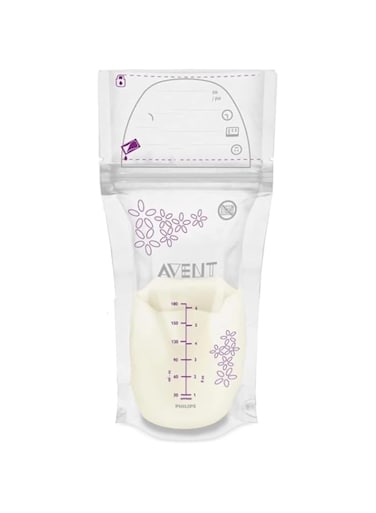 Philips Avent 25 Breast Milk Storage Bags, 180 ml