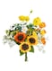 Artificial Sunflowers Bouquet 20" Fake Flower with Faux Baby's breath Eucalyptus Silk Daisy for Spring Summer Wedding Centerpieces Home Decor Party Table Floral Arrangements Cemetery Decorations