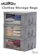 3pcs Clothes Storage Bags Foldable Blanket Storage Bags Storage Containers for Organizing Bedroom, Closet, Clothing, Comforter, Organization