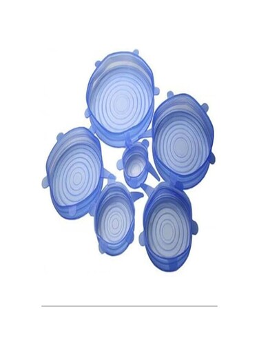 Dubai Gallery Silicone Stretch Fresh Food Cover Stretch Lids, 6-Pack Of Various Sizes AMZ-N23908602A