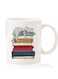 Premium Quality Two Sided Printed Coffee Mug Tea Cup For Home Office, Kids Men Women Cat on books