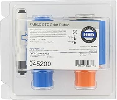 Fargo Genuine 45200 YMCKO Color Ribbon for Model DTC4500e Printer