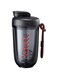 JZS Shaker Bottle, Pro Series Perfect for Protein Shakes BPA-free Portable Protein Shaker Mixer with Stainless Steel Blender Ball for Gym Fitness(Black)
