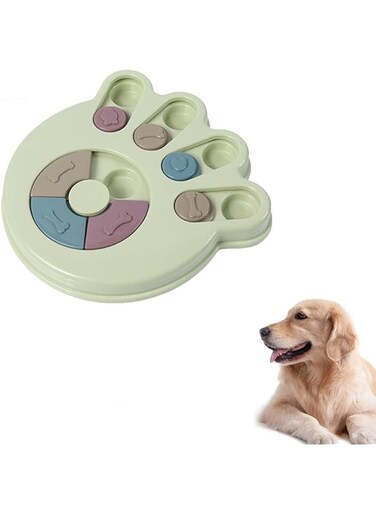 Bolivia's Dog Puzzle Toy, Dog Interactive Treat Puzzle Toy, Dog Treat Puzzle Toy with Non Slip Bottom, Dogs Food Puzzle Feeder Toy for IQ Training, Memory Training Puzzle Toy for Dogs