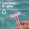 Gillette Simply Venus 3 Plus Disposable Razor Pink 4 Razors