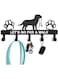Decorative Wall-Mounted Key and Dog Leash Holder, 5 Hooks Organizer for Home Decor, Easy Installation, Ideal Gift for Dog Lovers, Sturdy and Durable Key Rack for Entryway, Hallway, or Living Room