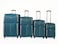 VIPTOUR 4 Piece Softside Spinner 2 Wheels Fabric Trolley Luggage With Number Lock 20/24/28/32 Inches