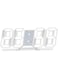 Khazna 3D Wall Led Alarm Digital Clock White Number Time Clock with Automatic Brightness Adjustable, 12/24 Hr Time/Date Temperature Display, Electric Nightlight Alarm Clock for Modern Home Decoration