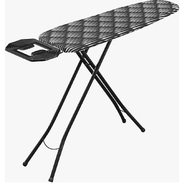 30x 113cm 300 0 C-Resistant Silicone ironing Pad Steam-permeable Monoblock sheet Metal Table Comfortable iron Holder Heat Resistant Fabric All Electrostatic baked Paint Adjustable Table Height