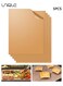 5 Pcs - Copper Grill Mats for Outdoor Grill - Reusable &amp; Easy To Clean &amp; 100% Non-Stick Copper Grill Mat - for Baking Oven Baking Sheet for Making Cookies Macaroons Bread - Brown