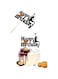 Sweet seven Basketball Cake Topper - Basketball Scene-Themed Cake Decoration for Man Boys Birthday Party - Black Glitter Fruit Picks - Event Supplies and Decorations
