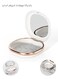 Care Invisible Orthodontic Aligner Storage Box White With Mirror Dustproof Moistureproof Portable Retainer Braces Organizer Container For Daily Use Travel Home