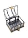 SKEIDO Pirate Treasure Case with Lock Transparent Pirate Jewelry Chest Gemstone Crystal Storage Box Rhinestone Container Toys (Clear)