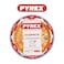 Pyrex Bake&amp;Enjoy 25cm Round Flan Dish - 1.1L Borosilicate Glass for Perfect Sweet &amp; Savory Baking