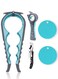5 Pack Jar Opener Bottle Opener, 5 in 1 Bottle Opener and 4 in 1 Can Opener Kit with Silicone Jar Gripper Pad and Corkscrew Wine Opener, Multi Can Openers for Seniors