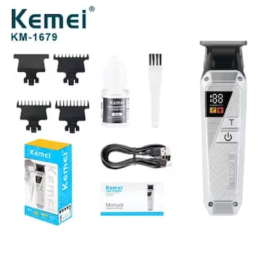 KEMEI KM-1679 Rechargeable Professional Hair Trimmer For Men