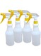 LACOT Spray Bottles 750 ml (25oz) with colored triggers refillable empty HDPE Plastic Spray Bottles for Cleaning/Gardening/saloons etc. leak Proof Heavy Duty Water Bottles 4 pcs/Pack (YELLOW)