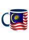 Malaysia Flag Printed Coffee Mug White/Blue/Red