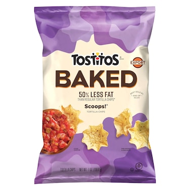 Tostitos Baked 50% Less Fat Scoops Tortilla Chips, 198.4g