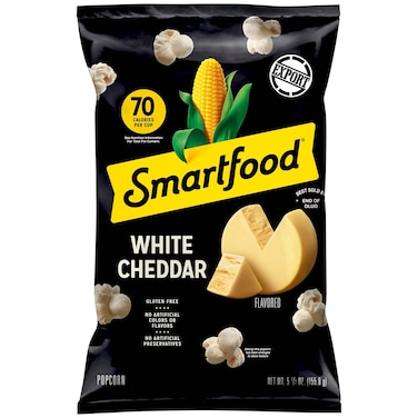 Smartfood Premium Popcorn White Cheddar Flavored, 155.9g