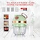 Electric Food Chopper 500W, Multi-Function Vegetable Cutter &amp; Meat Grinder with Glass Bowl