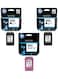 Pack of 3 (2-Piece 305 Black and 1-Piece 305 Tri-Colour) Original Ink Cartridge for Printer Multicolour