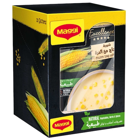 Nestle Maggi Excellence Chicken Sour With Corn Soup 47g Pack of 10