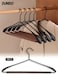 5Pcs Coat Hangers,Iron Wooden Hanger,Household Wrought Iron Wide-shoulder Clothes Support,High Load-Bearing Capacity,Space Saving,Sturdy and Durable,for Coat, Sweater, Jackets, Pants,43*21cm