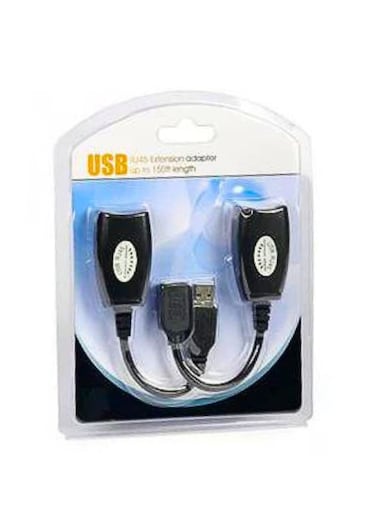 USB Extender Over RJ45 Cat Adapter, RJ45 Ethernet Splitter to USB Extension UP to 150ft, Compatible with Computers, Mobile Phones, Mice, Keyboards, U Disks, Printers, Cameras