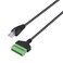 RJ45 Male Plug to 8 Pin Pluggable Terminals Solder-free USB Connector Solderless Connection Adapter Cable, Length: 30cm