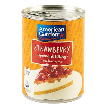 American Garden with No Artificial Flavours Strawberry Topping and Filling, 595g