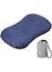 Travel Pillow, Ultralight Camping Pillow, Compressible Ergonomic Pillow, Easy to Fold, for Neck Lumbar Support, for Camping Hiking Office Nap, Dark Blue